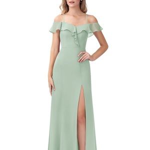 NWT Azazie Sophie Bridesmaid Dress in Agave size A4